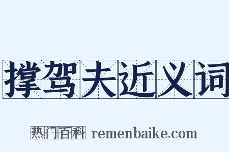 撑驾夫近义词是什么意思的图片